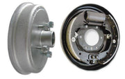 1250kg Drum Braked H&S Kit - 9" Hydraulic Drum - 5x4-1/2x1/2 drum brake assembly with shoe and drum components.
