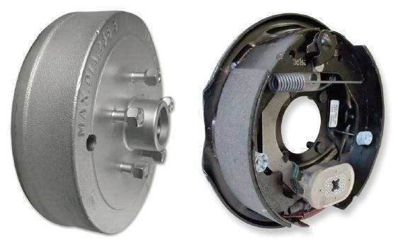 1500kg Drum Braked H&S Kit - 10" Electric Drum - 5x4-1/2x1/2 drum brake assembly components