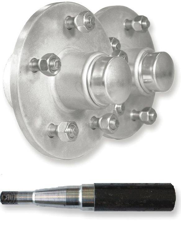 Hub and Stub Kits 4x4x7/16 140HUB 39mm S/A with aluminum hubs and 38mm stub axle.