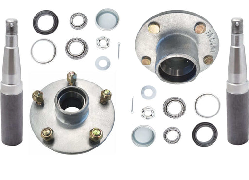 Hub and Stub Kits 5x5x7/16 160HUB 39S/A showing non-braked hub components and accessories.