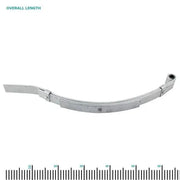 Trojan Multi-leaf Spring Kits 1500kg component showing overall length and curvature with Dacromet coating.