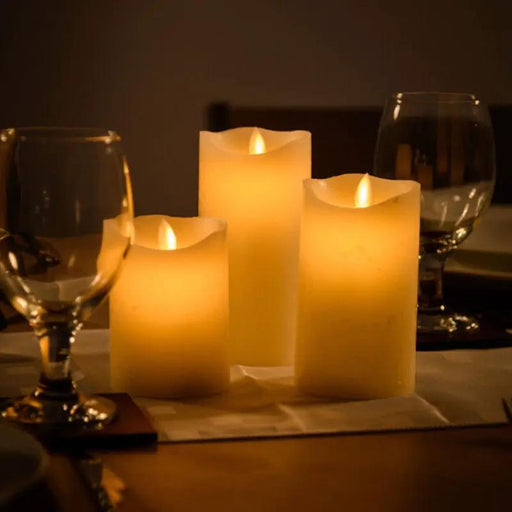 16cm LED Flickering Candle Flame Led Flameless Wax Mood Candle Battery Operated Safe by salelink.co.nz