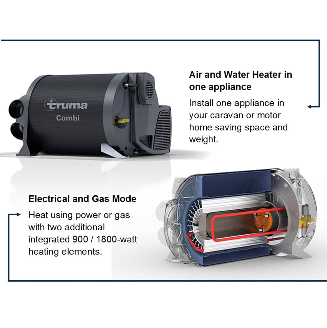 Truma Marine & RV Water Heating Truma Combi 6E AU Plus Water/Air Heater (Combi Only)