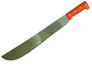 Machette 12inch 14inch 16inch 18inch Blade with orange riveted handle and polished blade by Truper.
