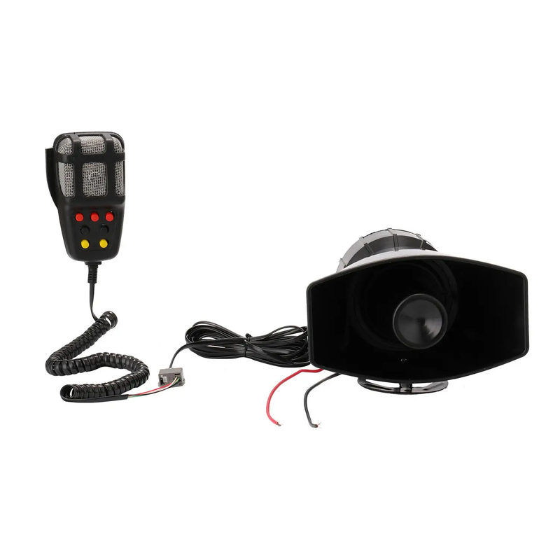 12V 110dB Air Horn Siren Car Emergency Siren + MIC Speaker by salelink.co.nz