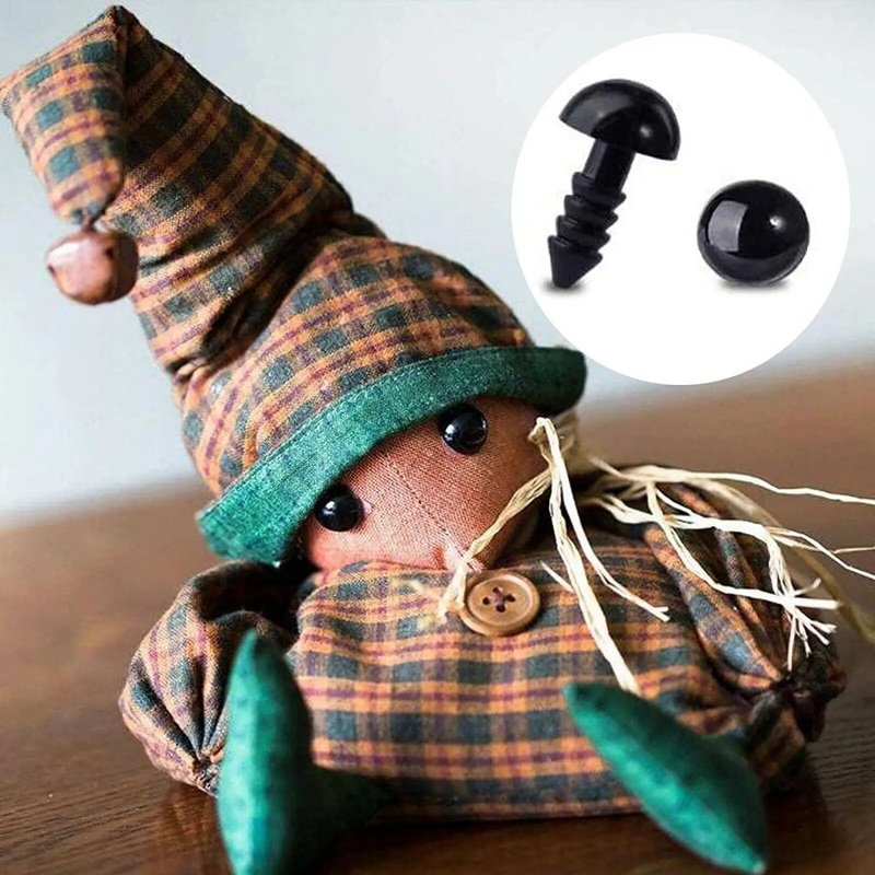 100Pcs Plastic Toy Screw Eyes Kit for Doll by salelink.co.nz