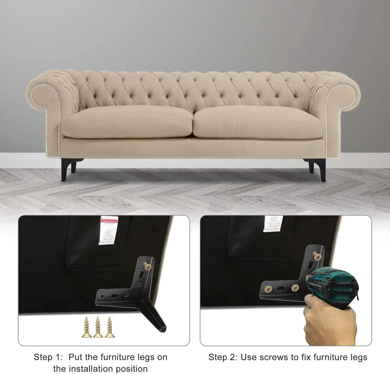 4Pcs Metal Furniture Legs 13cm by salelink.co.nz