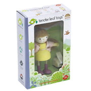 Amy and Rabbit Wooden Doll – Tender Leaf Toys | Wooden Doll NZ by Curious Moonbeam
