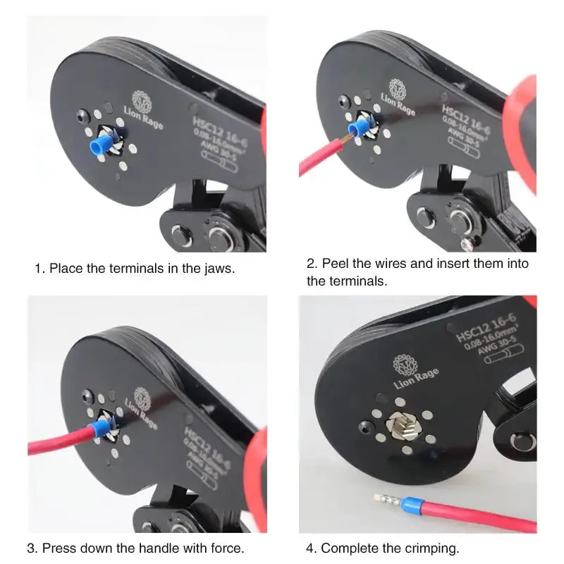 Tubular Terminal Crimping Pliers by Habicare