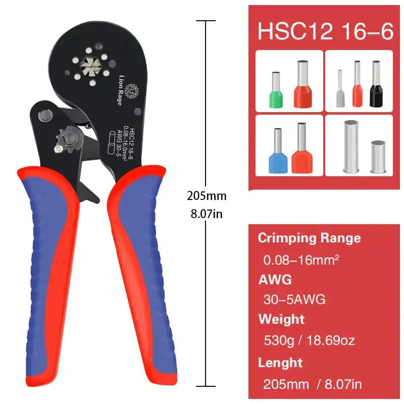 Tubular Terminal Crimping Pliers by Habicare