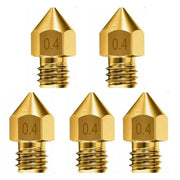 5pcs For Ender 3 PRO CR10 3D Printer 1.75mm 0.4mm MK8 Extruder Nozzles by salelink.co.nz
