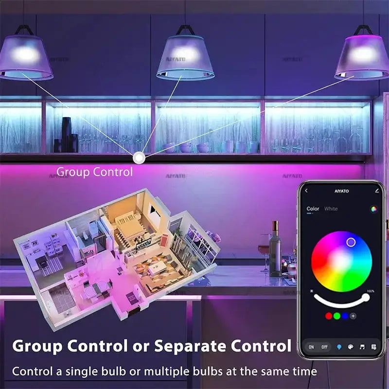 Smart LED Bulb 15W/18W E27/B22, Dimmable by Habicare