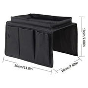 TV Remote Control Holder Sofa Armrest Organizer with Storage Pockets by Habicare