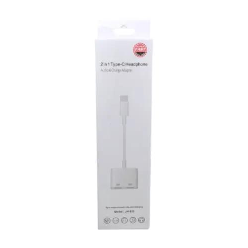 Type C 2-in-1 Headphone Adapter (JH032) by 9eight5