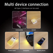 Type-C LED Car Interior Ambient Light (7 colours available) by Habicare