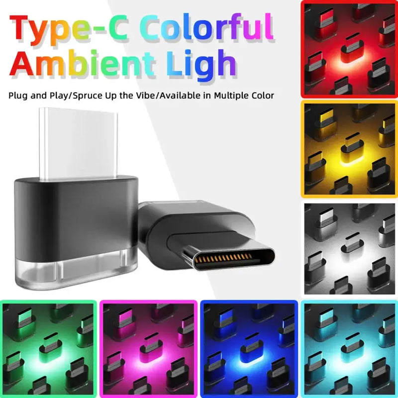Type-C LED Car Interior Ambient Light (7 colours available) by Habicare