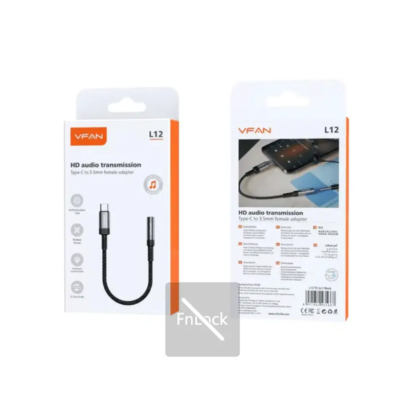 Type C to 3.5mm Audio Adapter NZ L12-C by techplus