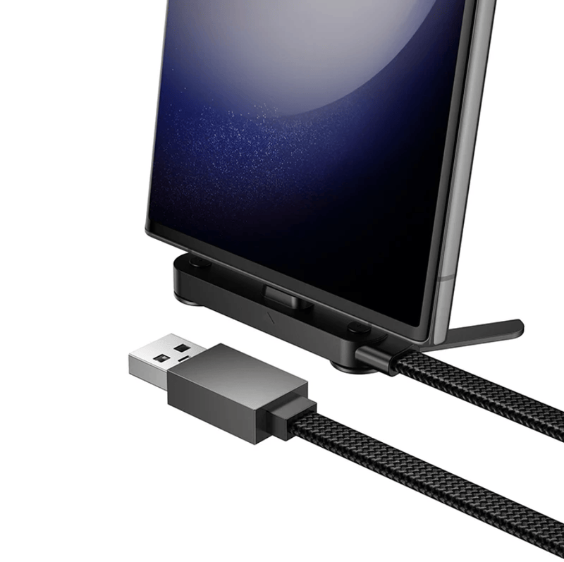 techplus TechPlus USB A To USB C 36W Fast Charging Cable With Kickstand 1.2m TechPlus USB A To USB C 36W Cable With Kickstand