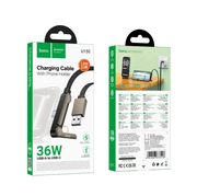 techplus TechPlus USB A To USB C 36W Fast Charging Cable With Kickstand 1.2m TechPlus USB A To USB C 36W Cable With Kickstand