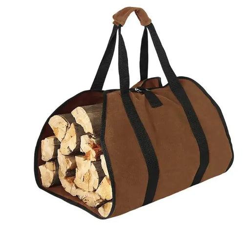Outdoor Firewood Tote Bag - Durable 600D Oxford Canvas Storage Carrier for Camping & Home by Mead's Supply & Equipment Outfitters limited