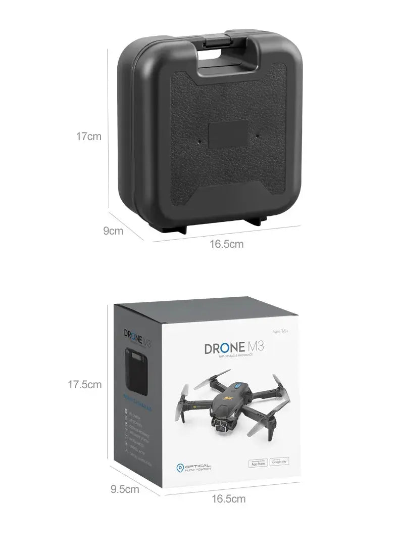 UAV Three Camera HD Drone - Optical Flow Positioning with Obstacle Avoidance | Orange & Black by Mead's Supply & Equipment Outfitters limited
