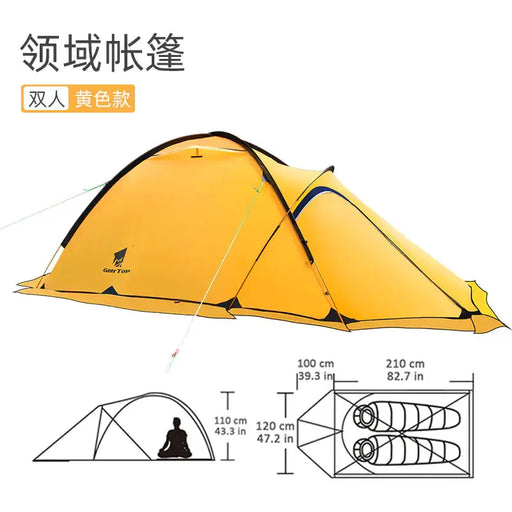 Winter Double Layer Waterproof Camping Tent for Hiking - 4-Season 2-Person Shelter by Mead's Supply & Equipment Outfitters limited
