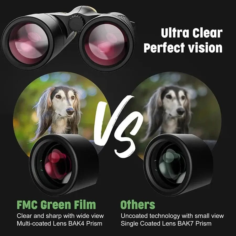 China China black Binoculars 12x42 Metal Wheels with High Definition and High Quality Are Suitable for Hiking, Bird Watching and Concerts