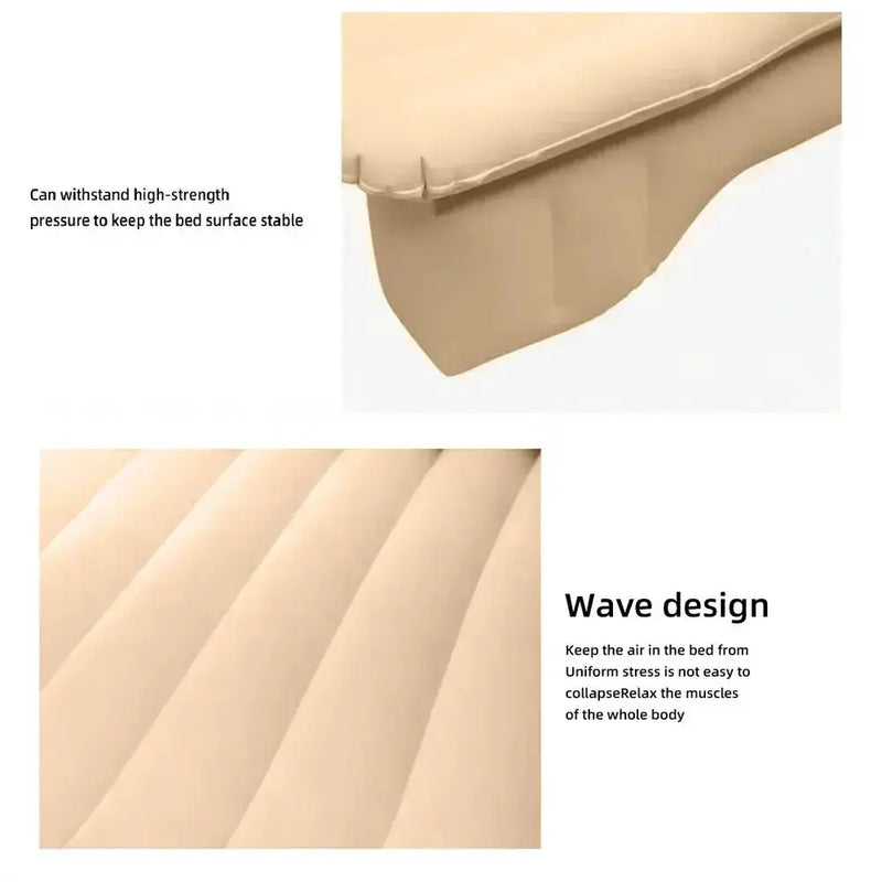 Ultra-Soft Inflatable Car Travel Bed (3 colours available) by Habicare