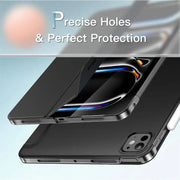 techplus Ultra-Thin PU Leather Magnetic Case with Pencil Holder for iPad Pro 11 (2018-2022) – Full Body Protective Folio Cover Ultra Thin PU Leather Magnetic Case For iPad Pro 11