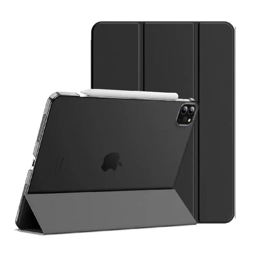 techplus Ultra-Thin PU Leather Magnetic Case with Pencil Holder for iPad Pro 11 (2018-2022) – Full Body Protective Folio Cover Ultra Thin PU Leather Magnetic Case For iPad Pro 11
