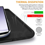 techplus Ultra-Thin PU Leather Magnetic Case with Pencil Holder for Samsung Galaxy Tab A9+ – Full Body Protective Folio Cover Ultra Thin PU Leather Magnetic Case For Galaxy Tab A9