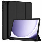 techplus Ultra-Thin PU Leather Magnetic Case with Pencil Holder for Samsung Galaxy Tab A11+ – Full Body Protective Folio Cover Ultra Thin PU Leather Magnetic Case for Galaxy Tab A11