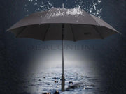 Black Double-Canopy Umbrella Windproof 150CM Large Auto-Open +Cover by dealonline.co.nz