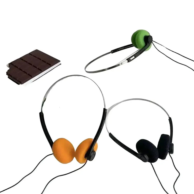Habicare Retro Wired Walkman-Style Headphones with 3.5mm Jack Retro Wired Walkman-Style Headphones with 3.5mm Jack