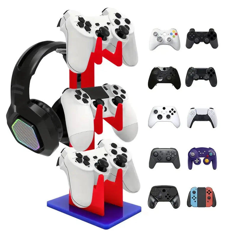 Universal 3-Layer Controller & Headphone Stand for PS5/PS4 (4 colours available) by Habicare