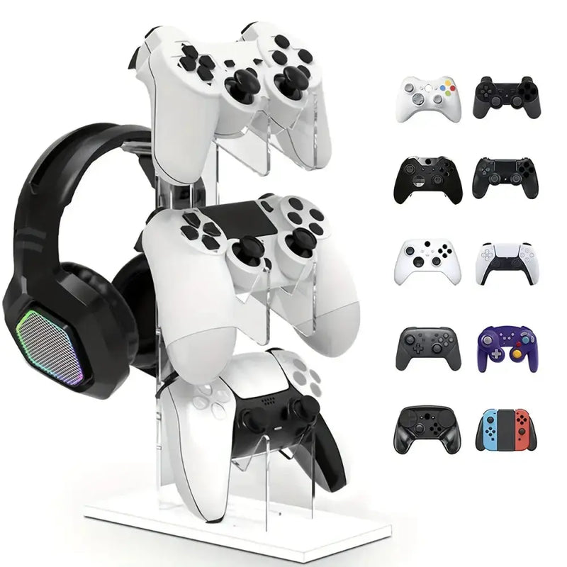 Universal 3-Layer Controller & Headphone Stand for PS5/PS4 (4 colours available) by Habicare