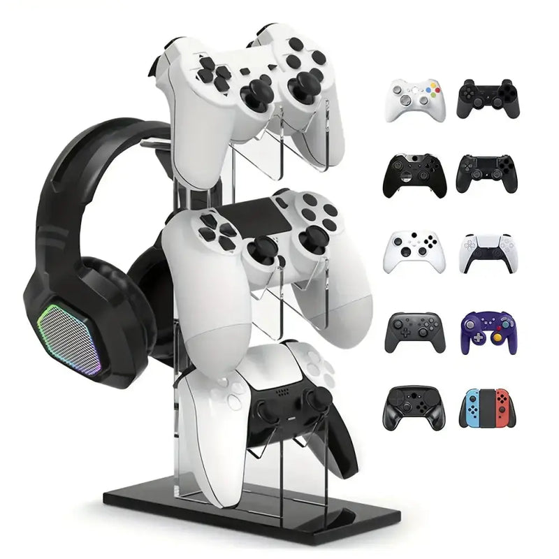 Universal 3-Layer Controller & Headphone Stand for PS5/PS4 (4 colours available) by Habicare