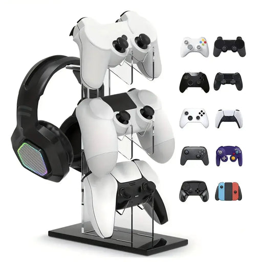 Universal 3-Layer Controller & Headphone Stand for PS5/PS4 (4 colours available) by Habicare