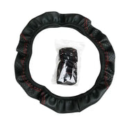 Universal 37/38cm Non-Slip Embossed Leather Car Steering Wheel Cover (3 colours available) by Habicare