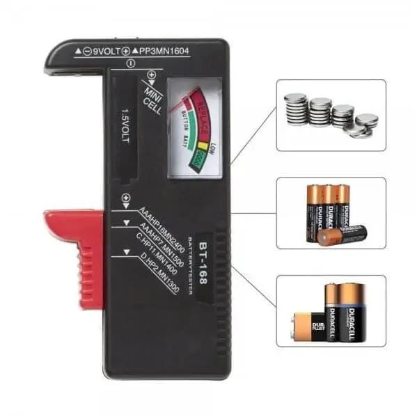 Universal Battery Tester For AA, 9V, Button Type Batteries by 9eight5