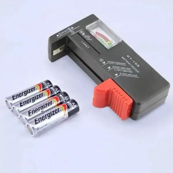 Universal Battery Tester For AA, 9V, Button Type Batteries by 9eight5