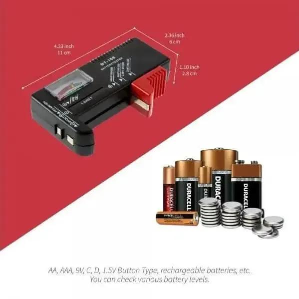 Universal Battery Tester For AA, 9V, Button Type Batteries by 9eight5