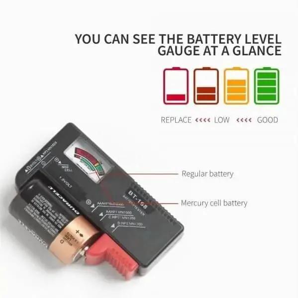 Universal Battery Tester For AA, 9V, Button Type Batteries by 9eight5