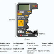 Universal Battery Tester for AA/AAA/C/D/9V/1.5V/3V (2 colours available) by Habicare