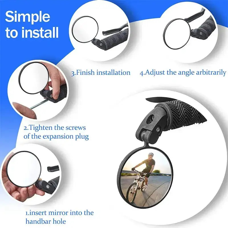 Universal Bicycle Rearview Mirror (1pc & 2pcs) by Habicare