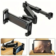 Universal Car Headrest Tablet & Phone Holder Mount (Black & Red) by Habicare