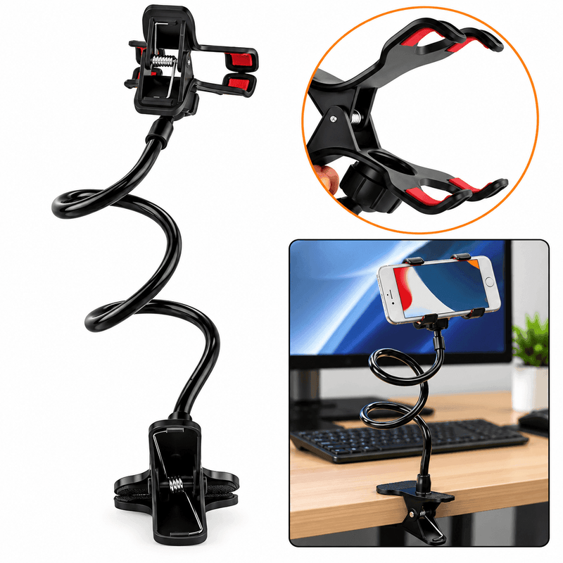 techplus Flexible Arm Phone Holder for Comfortable Hands-Free Use Flexible Arm Phone Holder for Comfortable Hands-Free Use
