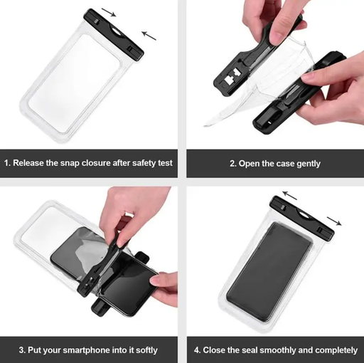 techplus Universal Size IPX8 Underwater Waterproof Phone Bag for Mobile Phone Universal Size IPX8 Underwater Waterproof Phone Bag for Mobile Phone
