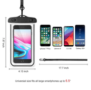 Universal Size IPX8 Underwater Waterproof Phone Bag for Mobile Phone by techplus