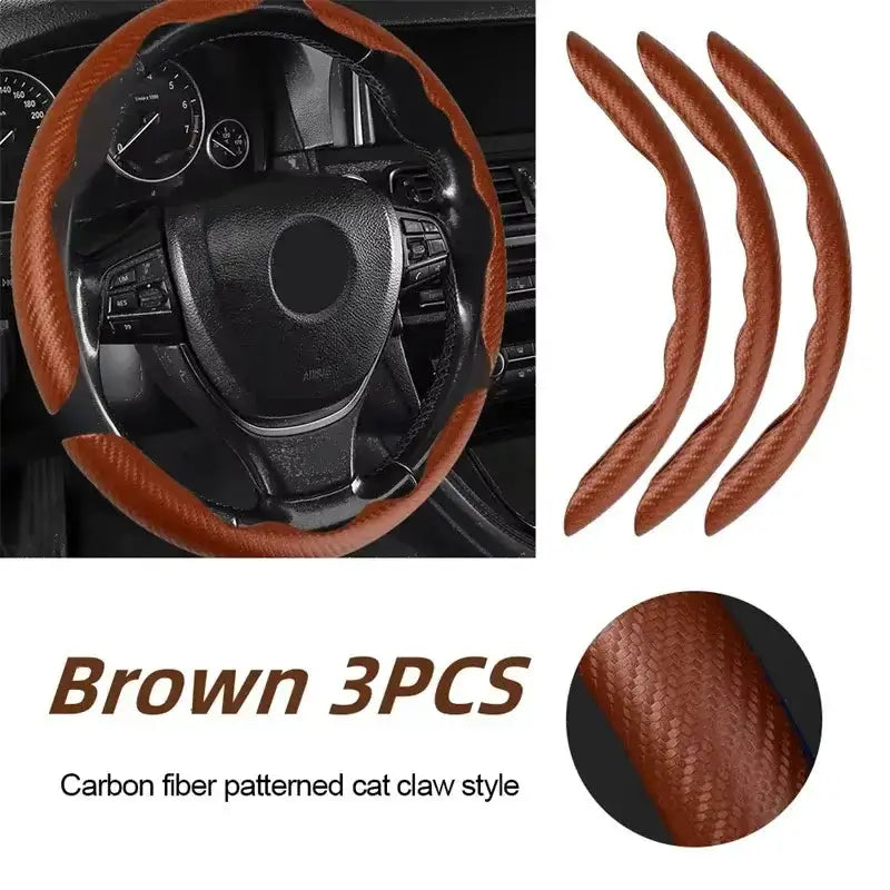 Universal Microfiber Leather Car Steering Wheel Cover (different colours & sets available) by Habicare